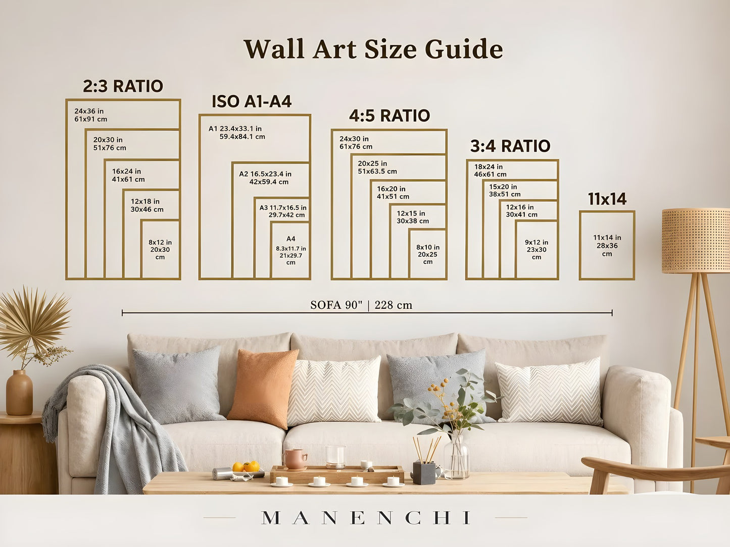 Chromatic Muse Profile portrait displayed in wall art size guide
