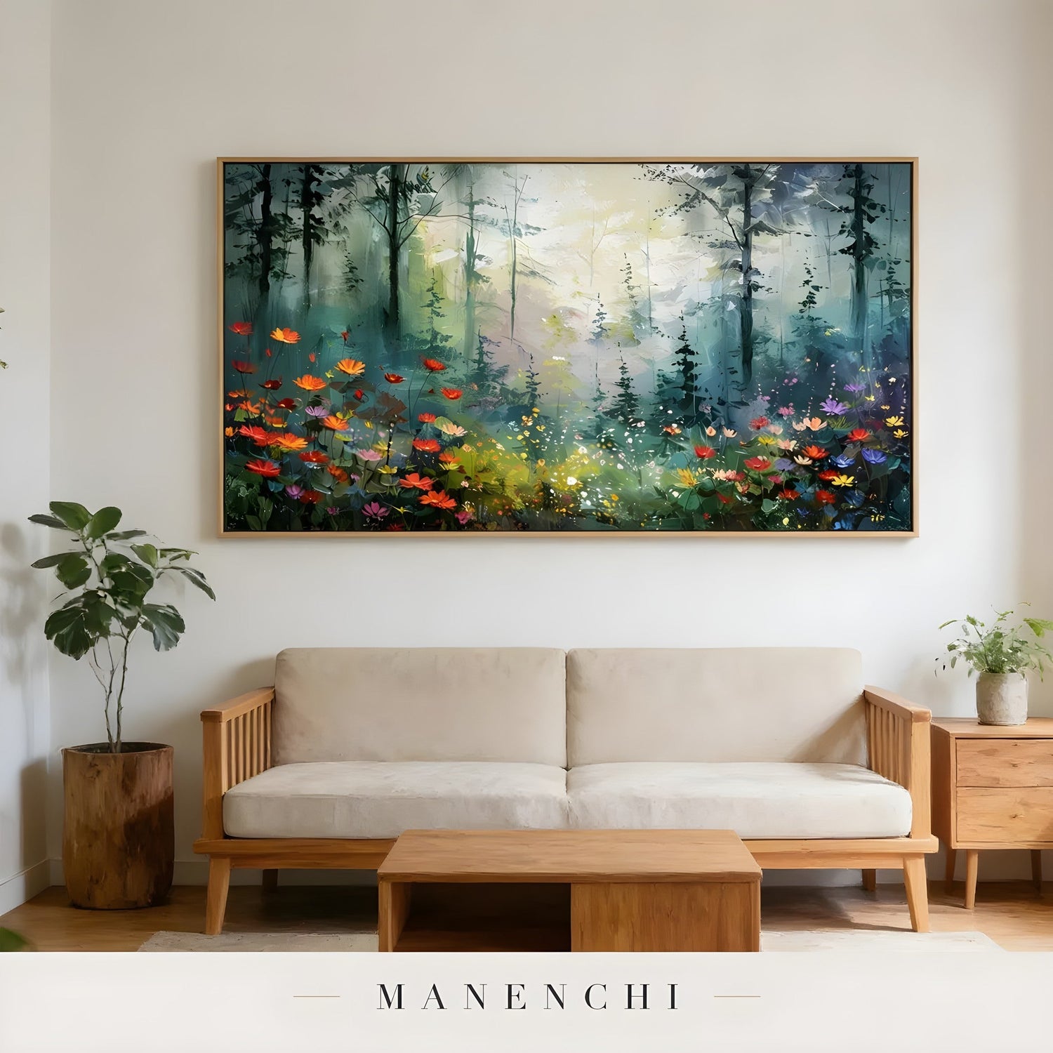 Flower wall art