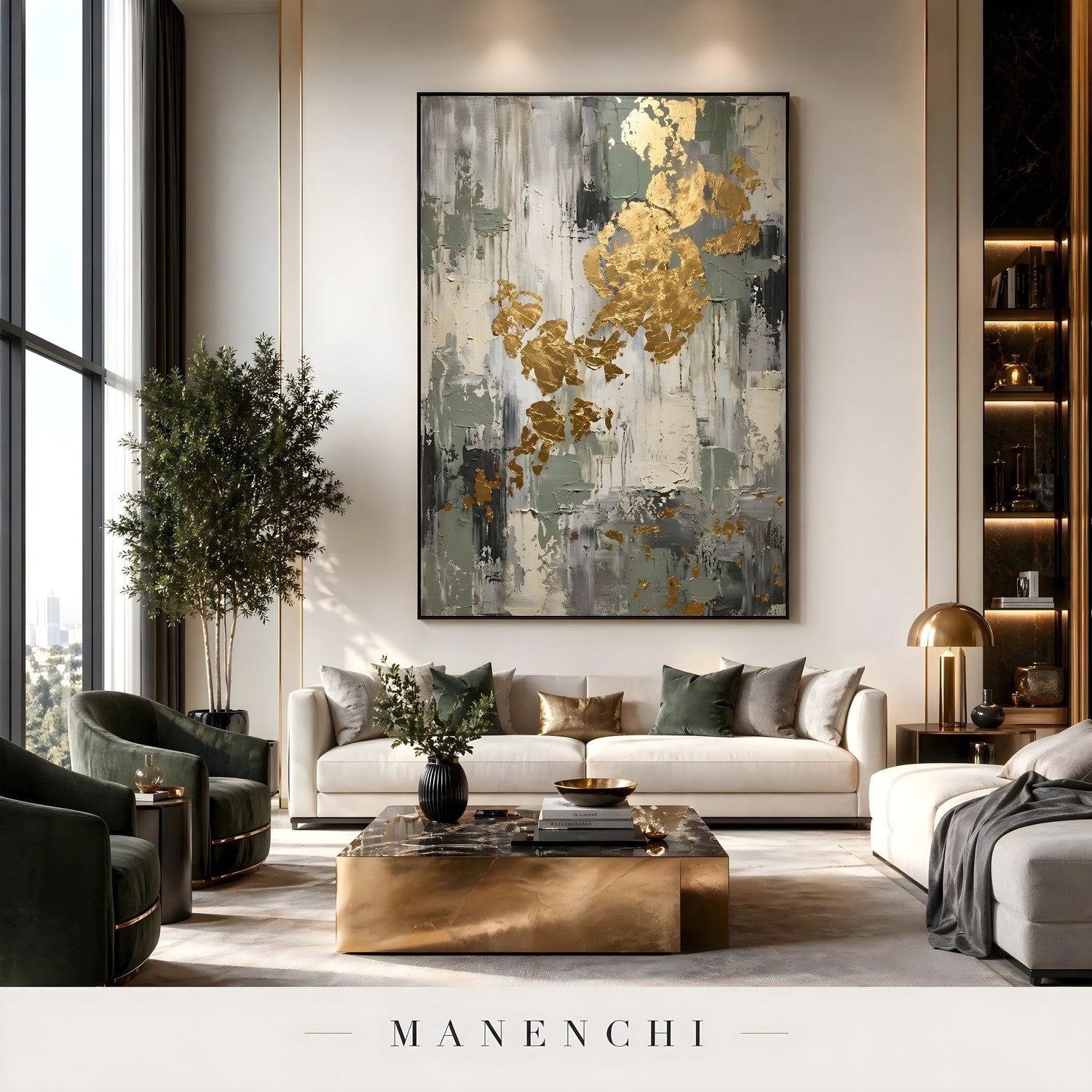 Gold & Luxe original hand-painted wall art collection