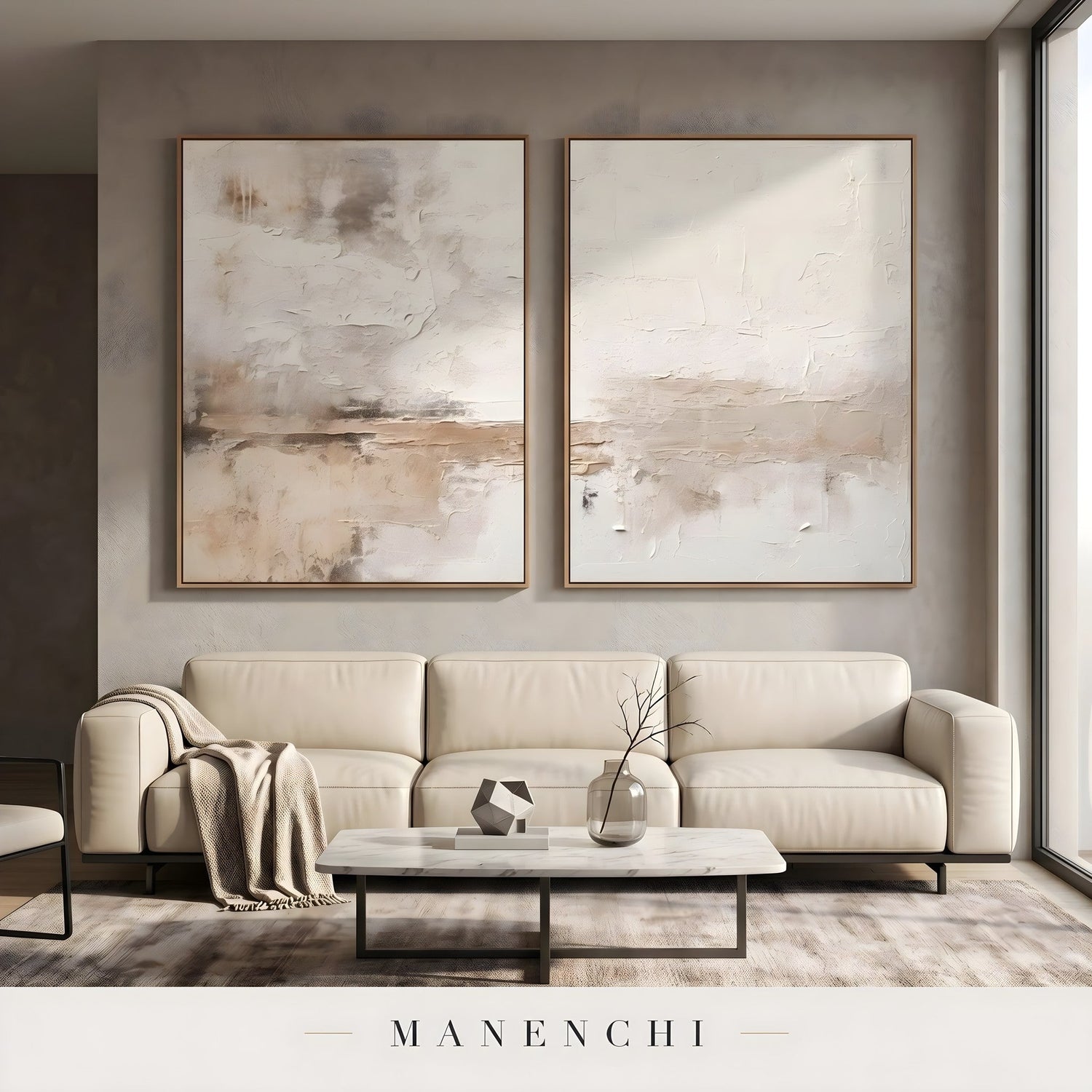 Twins original hand-painted wall art collection