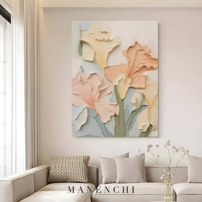 Gentle Bloom - original hand-painted abstract painting by ManenchiGallery