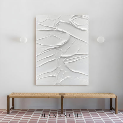 Sculpted Serenity - original hand-painted abstract painting by ManenchiGallery