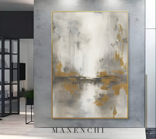 Ethereal Echoes - original hand-painted abstract painting by ManenchiGallery