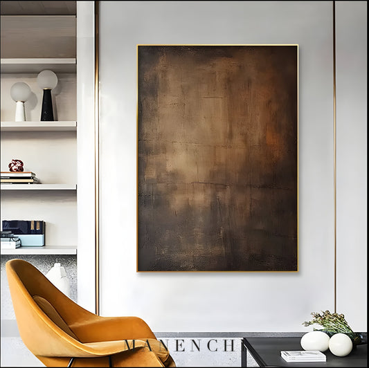 Earthy Tones - original hand-painted abstract painting by ManenchiGallery