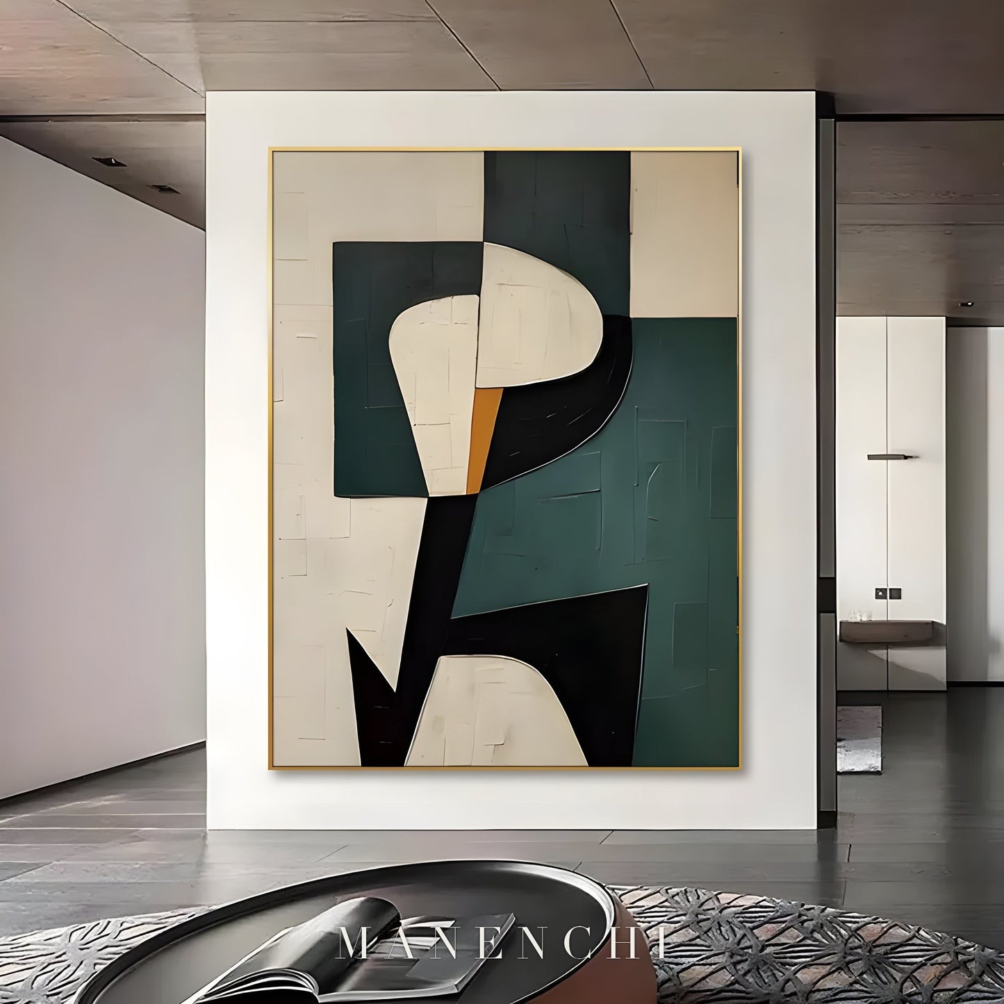 Abstract Balance - original hand-painted abstract painting by ManenchiGallery