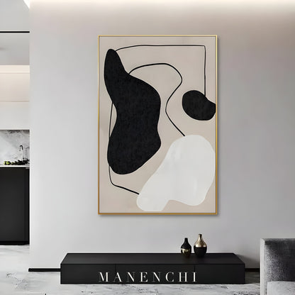 Abstract Harmony - original hand-painted abstract painting by ManenchiGallery