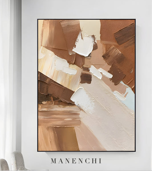 Earthbound Echoes - original hand-painted abstract painting by ManenchiGallery