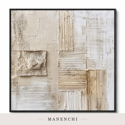 Cast Volumes | Contemporary Wall Art - original hand-painted painting by Manenchi, styled in a room setting