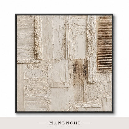 Parchment Folds | Contemporary Wall Art - original hand-painted painting by Manenchi, styled in a room setting