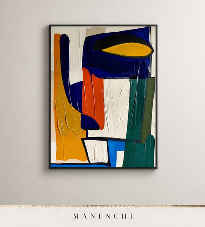 Obelisk Sheen | Contemporary Wall Art - original hand-painted painting by Manenchi, styled in a room setting