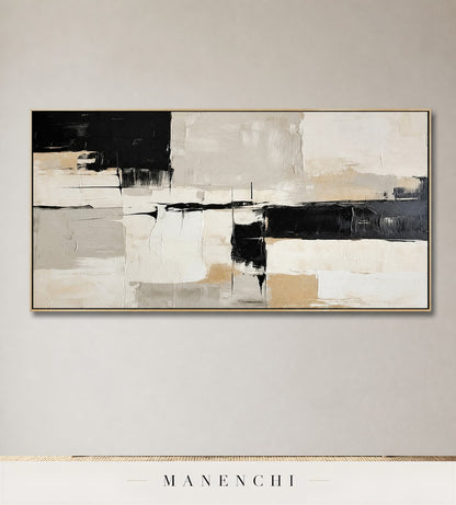 Tonal Mesa | Contemporary Wall Art - original hand-painted painting by Manenchi, styled in a room setting