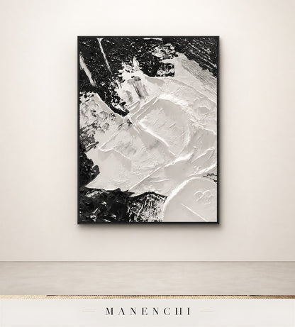Gesso Formwork | Contemporary Wall Art - original hand-painted painting by Manenchi, styled in a room setting