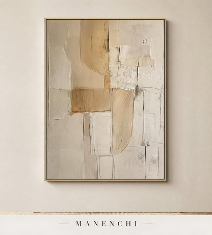 Chalk Spires | Contemporary Wall Art - original hand-painted painting by Manenchi, styled in a room setting