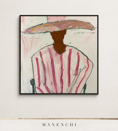 Polished Aspect | Contemporary Wall Art - original hand-painted painting by Manenchi, styled in a room setting