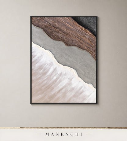 Impasto Blades | Contemporary Wall Art - original hand-painted painting by Manenchi, styled in a room setting