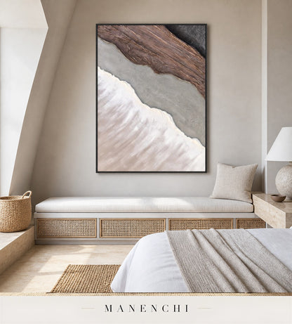 Impasto Blades | Contemporary Wall Art - original hand-painted painting by Manenchi, styled in a room setting
