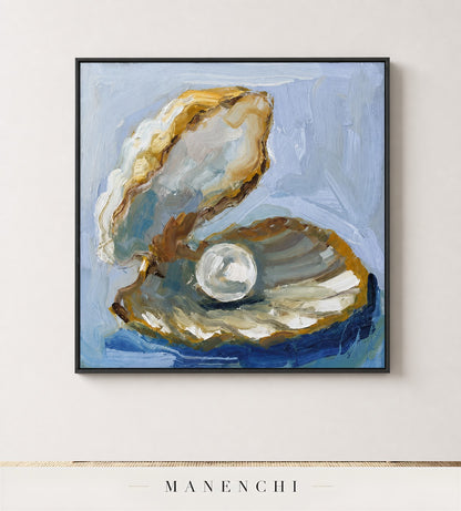 Lumen Aperture | Contemporary Wall Art - original hand-painted painting by Manenchi, styled in a room setting