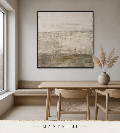 Grooved Course | Contemporary Wall Art - original hand-painted painting by Manenchi, styled in a room setting