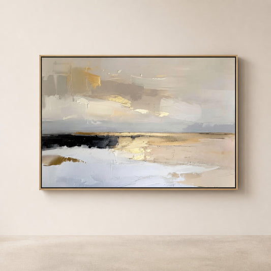 Burnished Verge | Contemporary Wall Art - original hand-painted painting by Manenchi, styled in a room setting