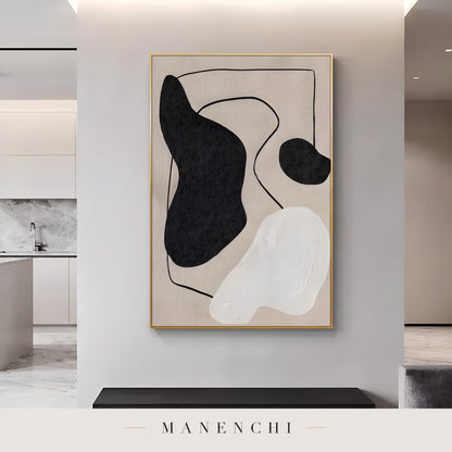 Abstract Harmony abstract painting displayed in kitchen