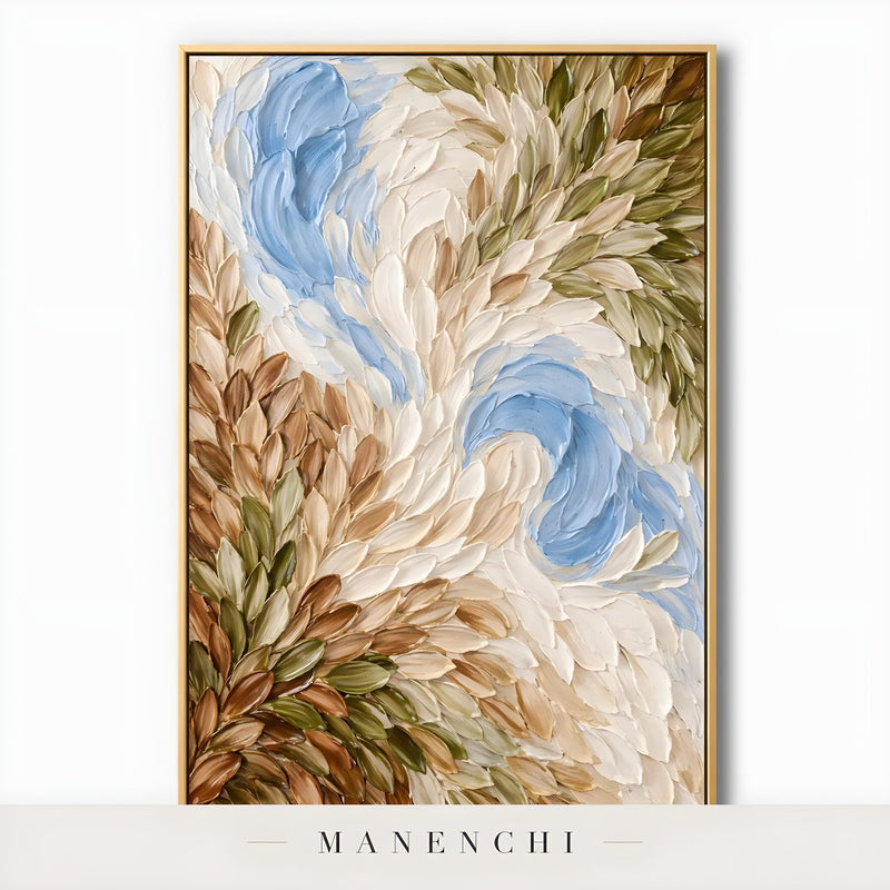 Arboreal Drift Harmony - original hand-painted abstract painting by Manenchi
