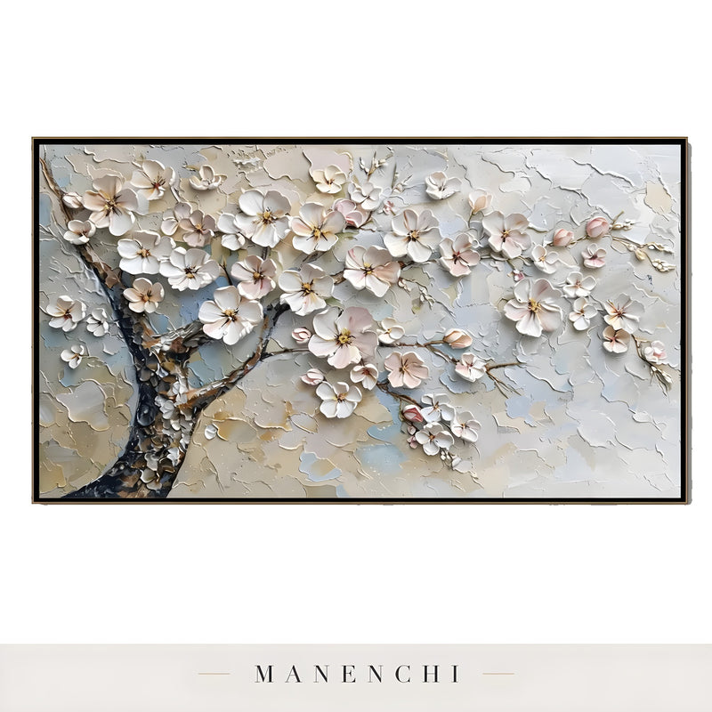 Blossom Gilded Drift - original hand-painted abstract painting by Manenchi