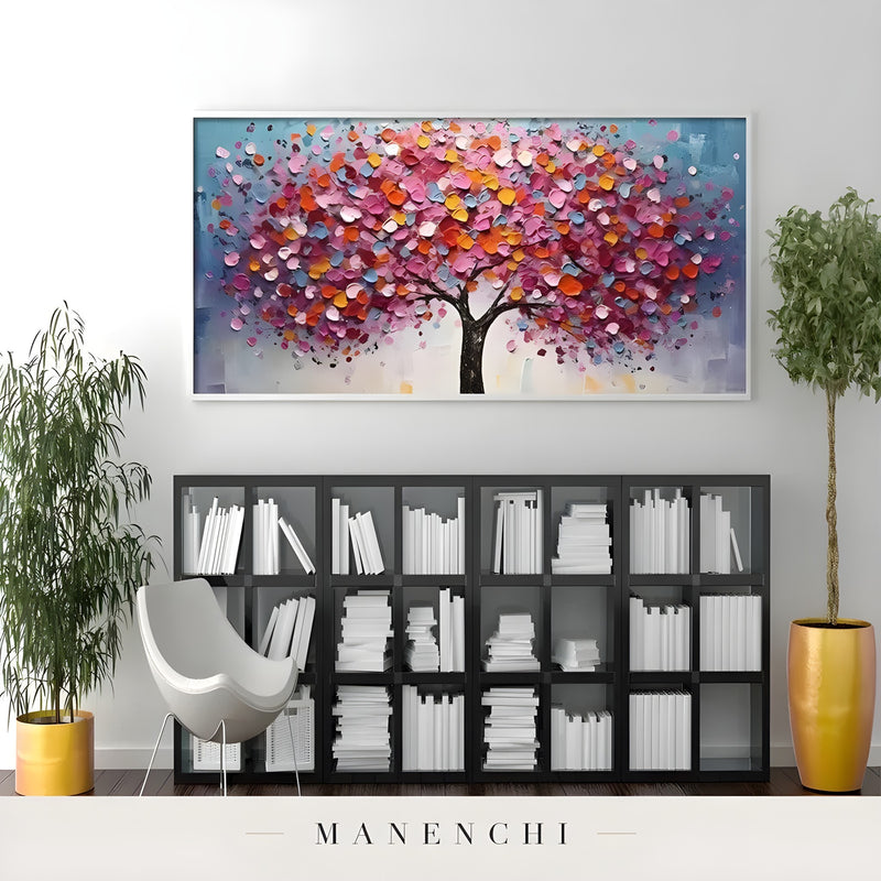 Chromatic Arbor Symphony - original hand-painted abstract painting by Manenchi