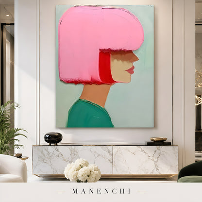 Chromatic Muse Profile - original hand-painted portrait by Manenchi