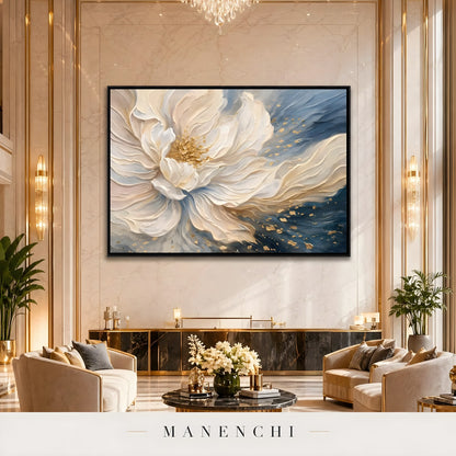 Ethereal Bloom - original hand-painted abstract painting by Manenchi