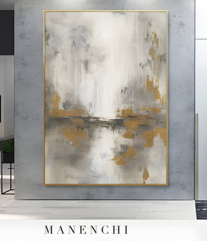 Ethereal Echoes original hand-painted abstract painting by ManenchiGallery