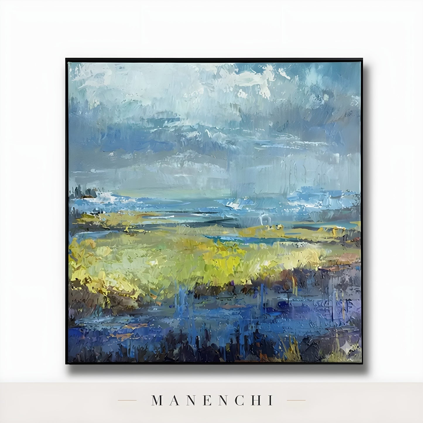 Ethereal Stormscape abstract painting displayed in standalone painting view