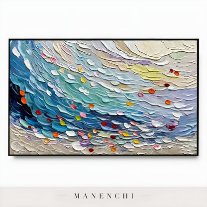Ethereal Tides - original hand-painted abstract painting by Manenchi