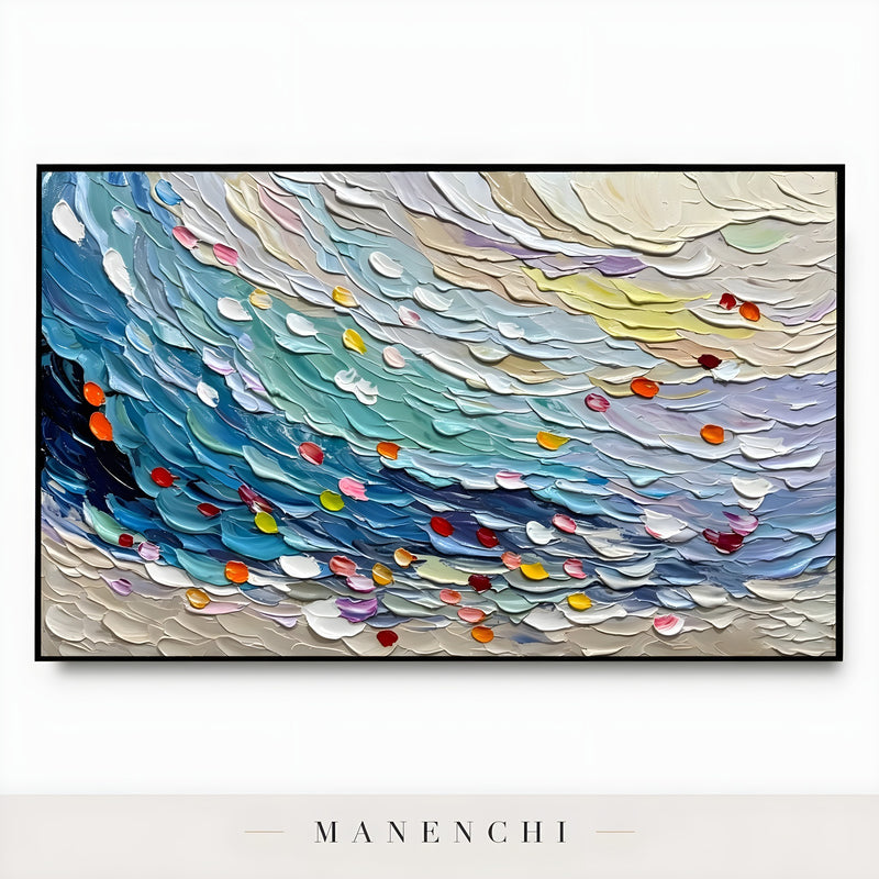 Ethereal Tides - original hand-painted abstract painting by Manenchi