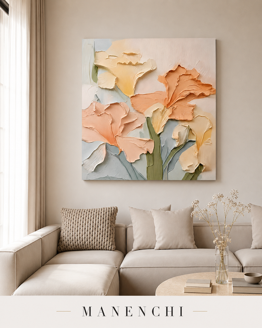 Gentle Bloom | Plaster Wall Art