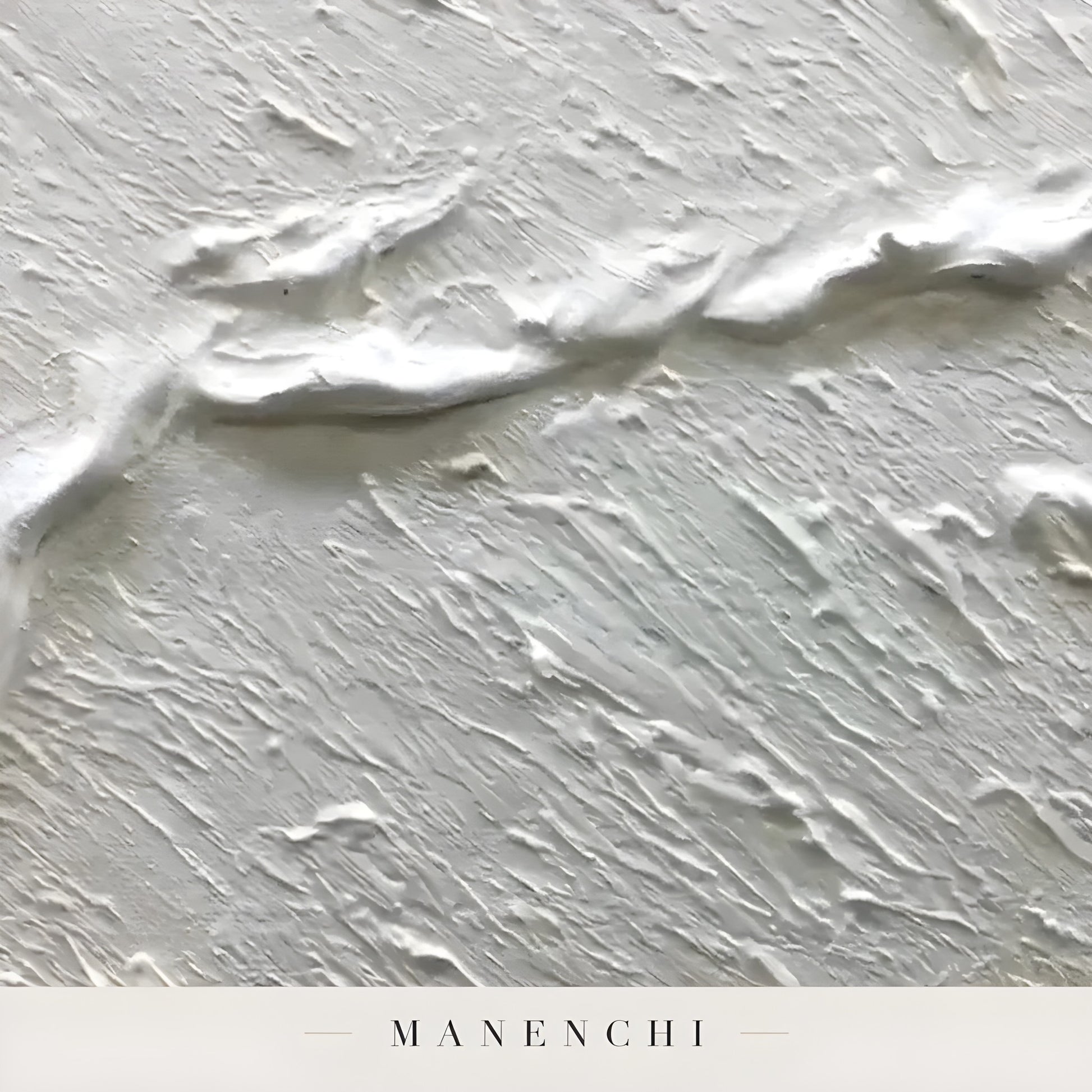 Close-up detail of the textured brushwork in Ivory Sand Tidal