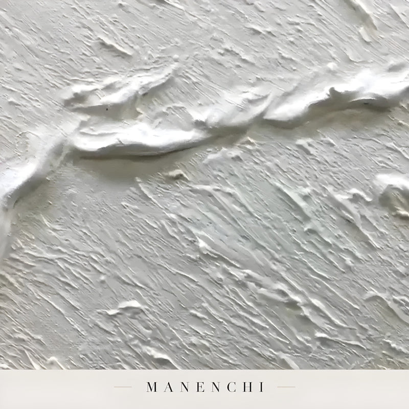 Close-up detail of the textured brushwork in Ivory Sand Tidal