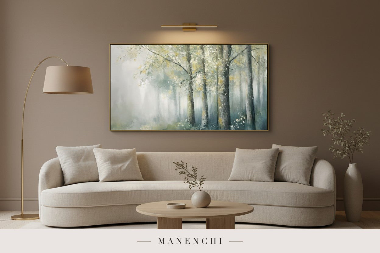 Gilded Woodland Mist original hand-painted artwork by Manenchi