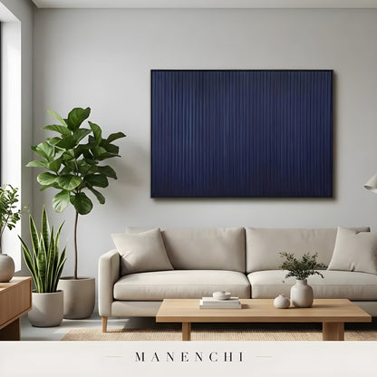 Midnight Ridge - original hand-painted abstract painting by Manenchi