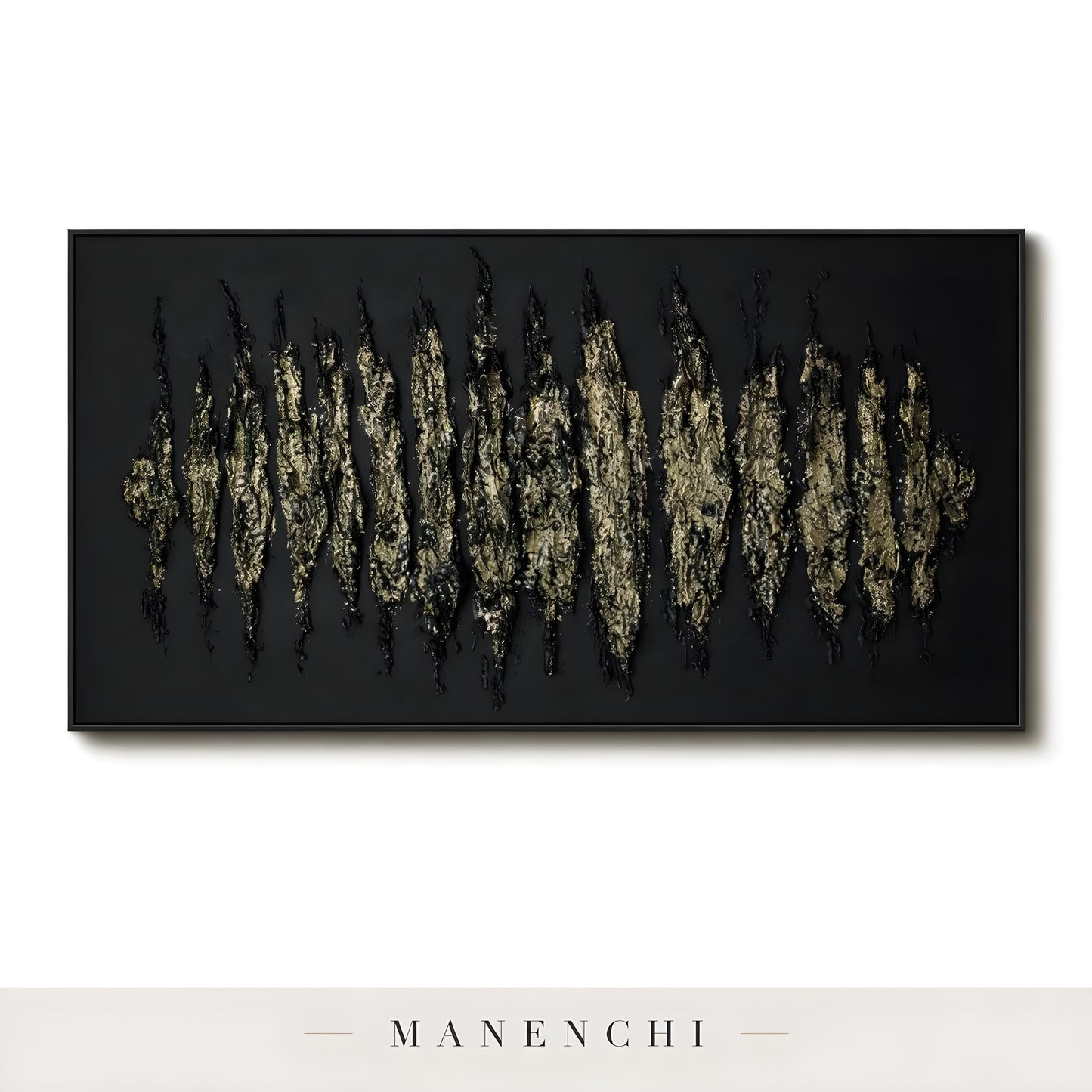 Molten Spires - original hand-painted abstract painting by Manenchi