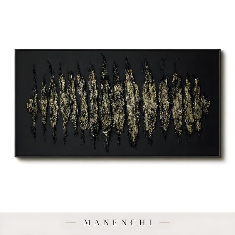 Molten Spires - original hand-painted abstract painting by Manenchi