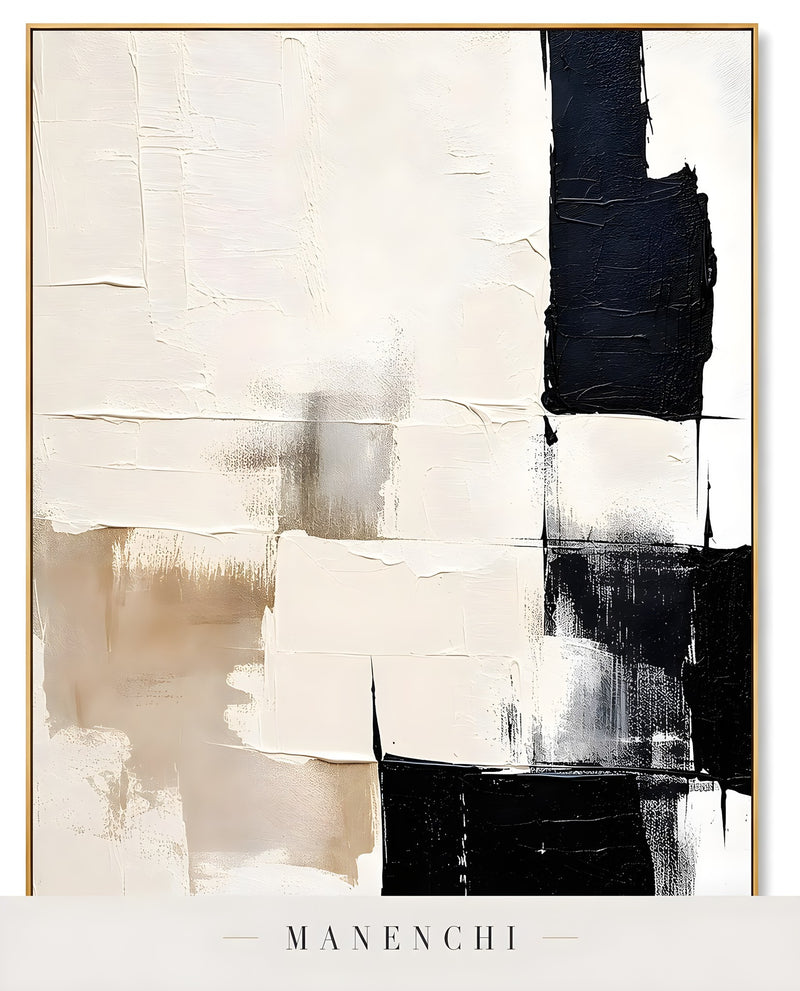Monochromatic Equilibrium abstract painting displayed in original painting full view
