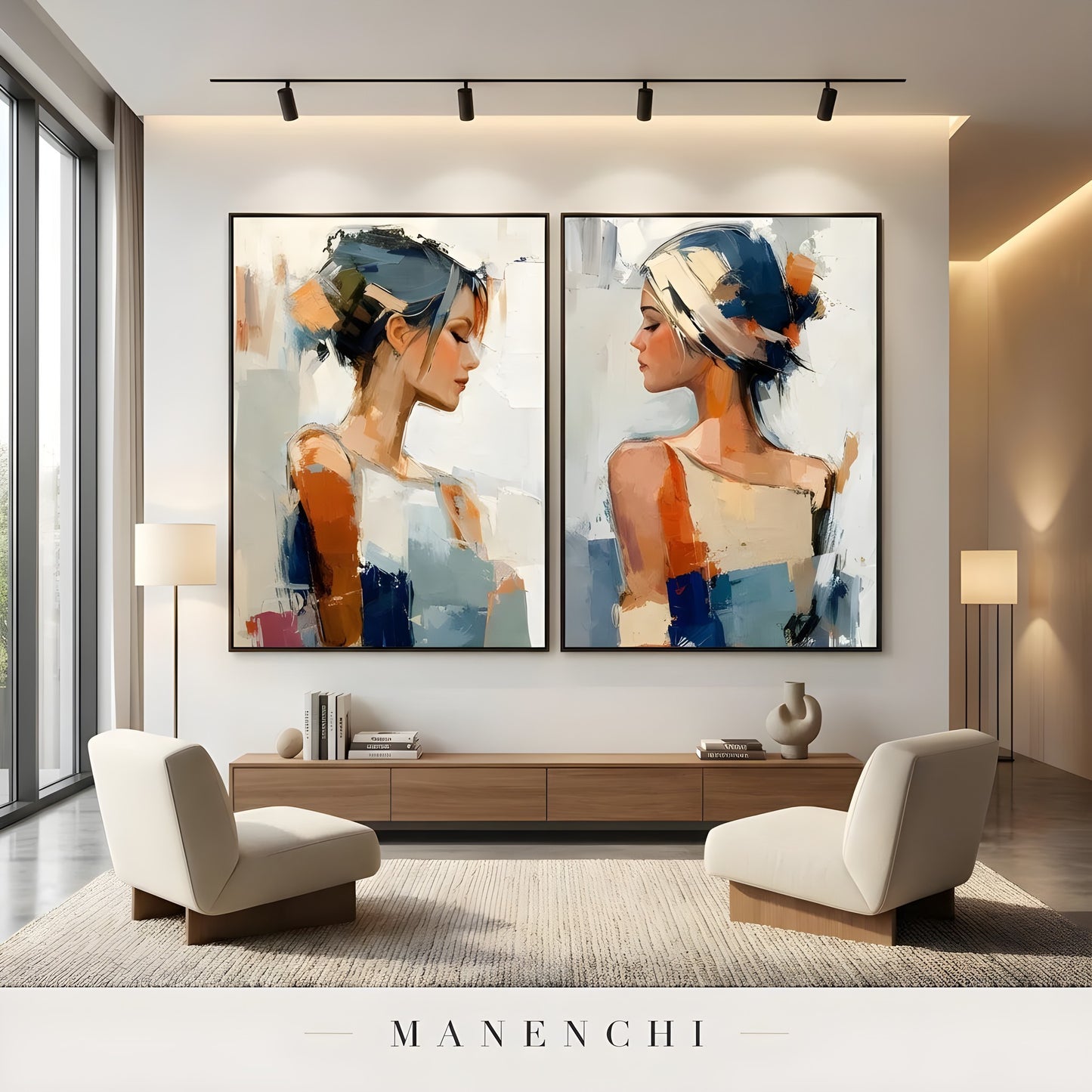 Reflective Dualities - original portrait by Manenchi