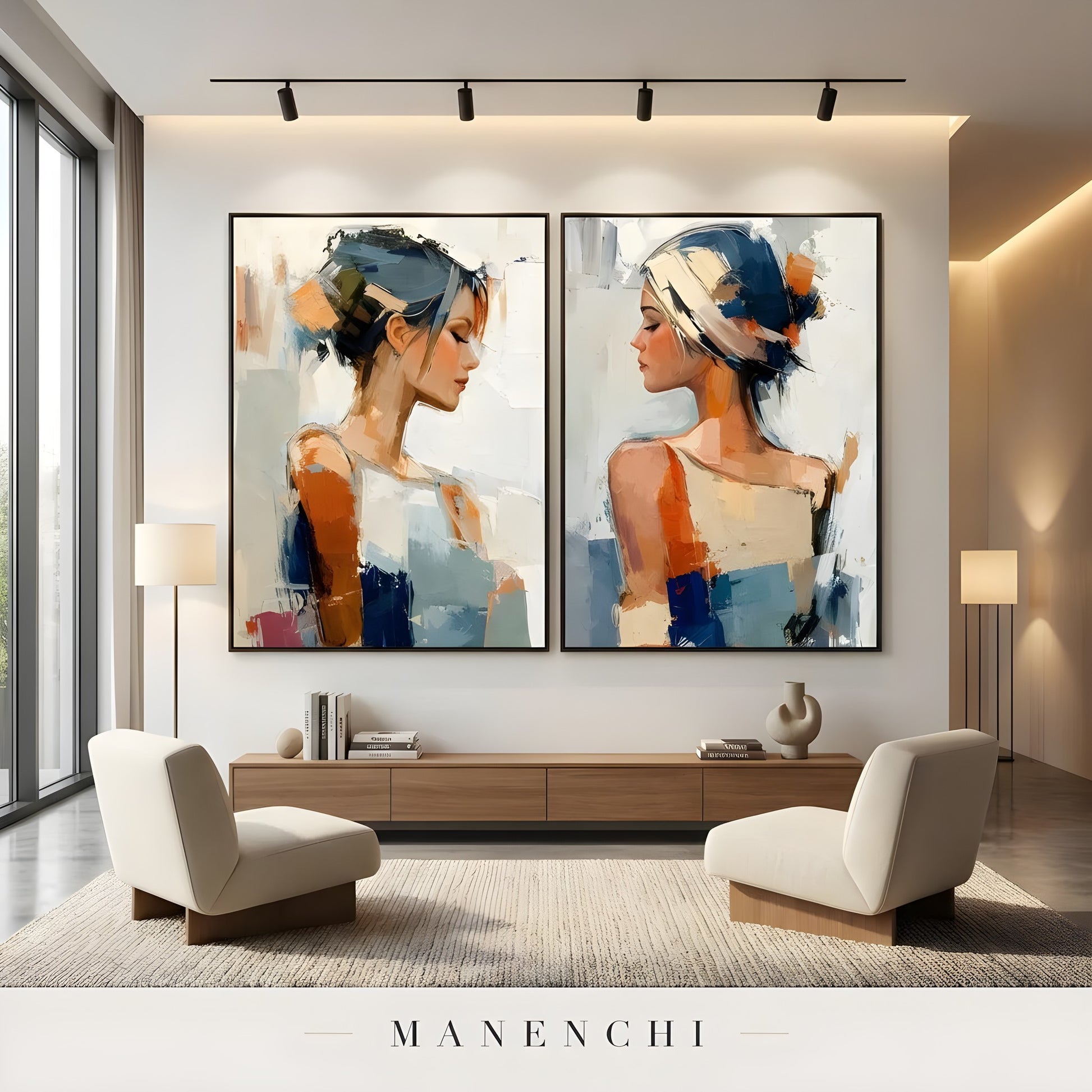 Reflective Dualities - original portrait by Manenchi