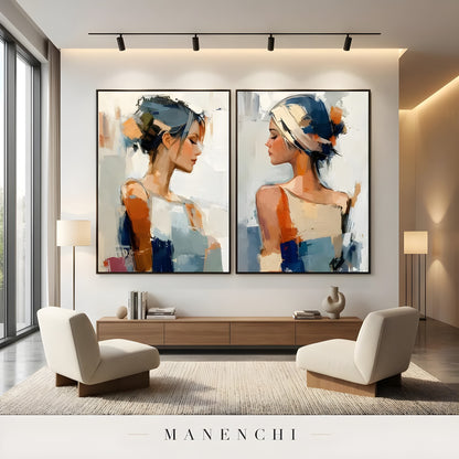 Reflective Dualities - original portrait by Manenchi