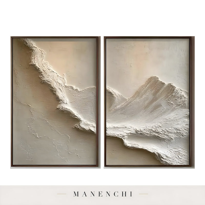 Ridge Line Flow abstract painting displayed in product set view