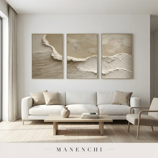Sandstone Crest - original hand-painted abstract painting by Manenchi