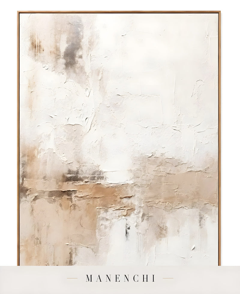 Sculpted Earthscape - original hand-painted abstract painting by Manenchi