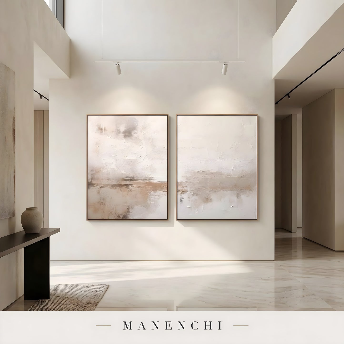 Sediment Echoes - original hand-painted abstract painting by Manenchi