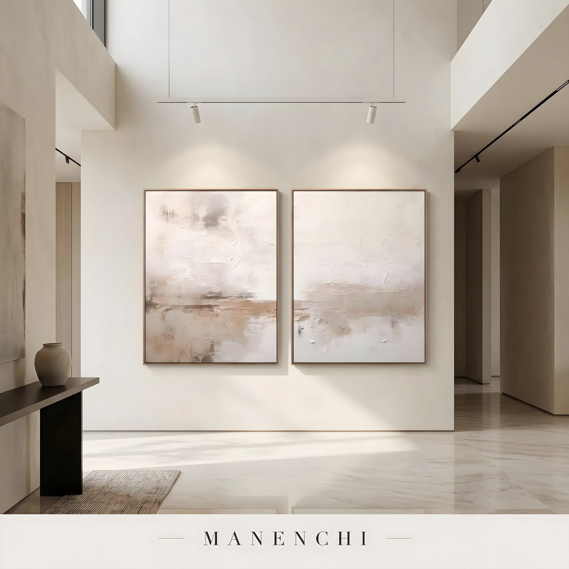 Sediment Echoes - original hand-painted abstract painting by Manenchi