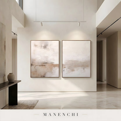 Sediment Echoes - original hand-painted abstract painting by Manenchi
